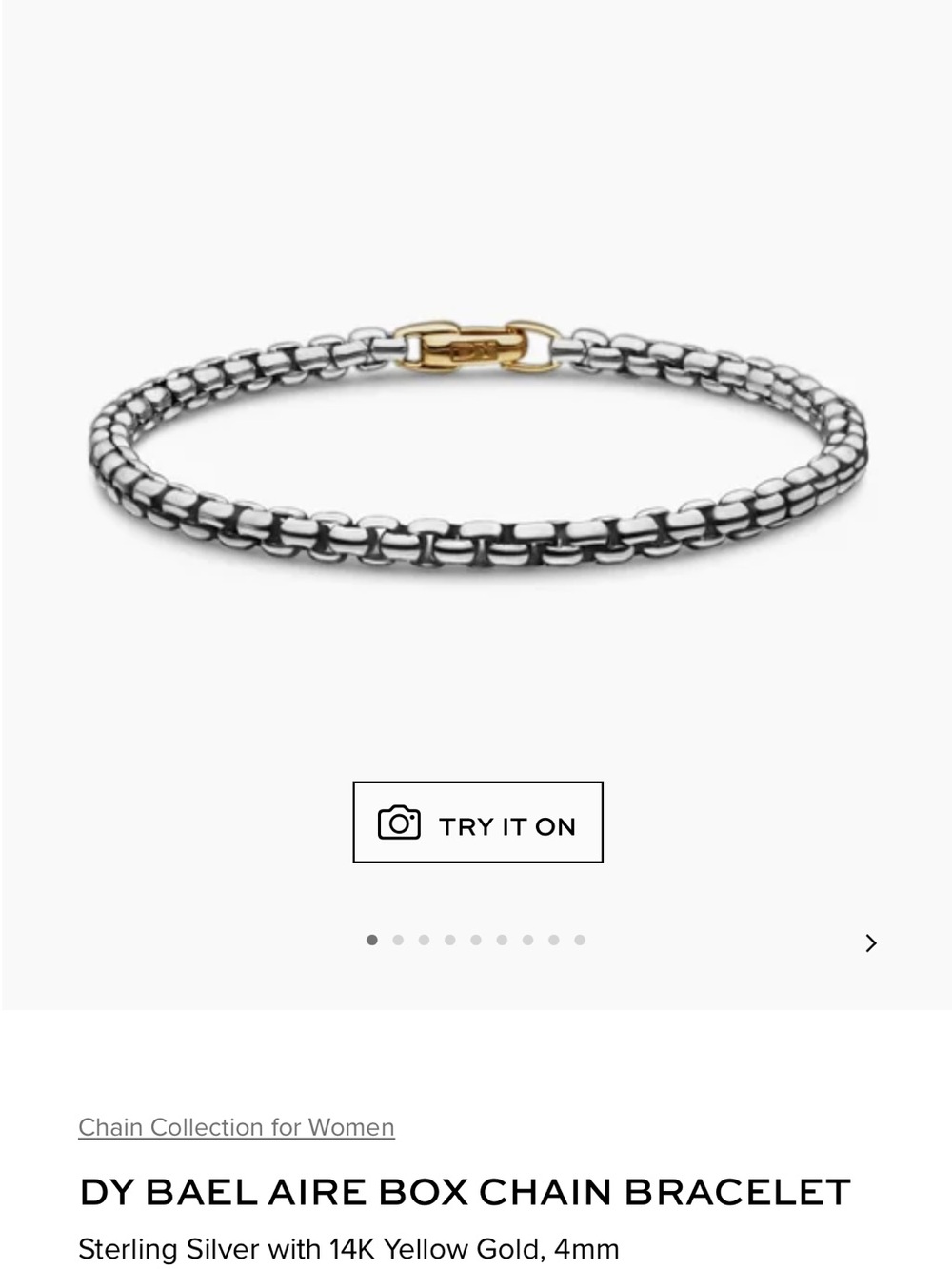 David Yurman Aire Box Chain Bracelet